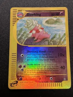 Slowking 34/147 Aquapolis Reverse Holo Rare Excellent! Pokemon Card WOTC - Image 1