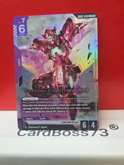 Gundam Exia (Trans-Am)Gundam Card Game . Steel Requiem Legend Rare GD03-049 - Image 5