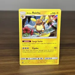 Alolan Raichu 31/111 Crimson Invasion - Holo Rare Pokemon Card - Image 2
