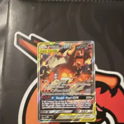 Pokemon Reshiram & Charizard GX TAG TEAM SM201 Promo Holo HP 270 Card - Image 1