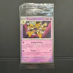 Pokemon Alakazam 082/167 SEALED Cosmos Holo Blister Exclusive TCG Card English - Image 1