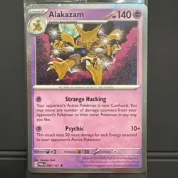 Pokemon Alakazam 082/167 SEALED Cosmos Holo Blister Exclusive TCG Card English - Image 4