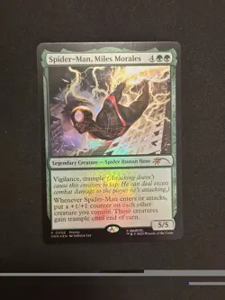 Magic The Gathering Spider-man Miles Morales Foil Promo - Image 1