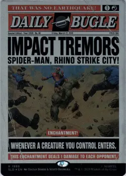 MTG Impact Tremors (Rainbow) (1999) | NM Foil | Secret Lair Spider-Man {SLD} - Image 2