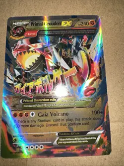 Pokemon TCG Primal Groudon-EX Primal Clash 86/160 Holo Holo Rare EX - Image 1