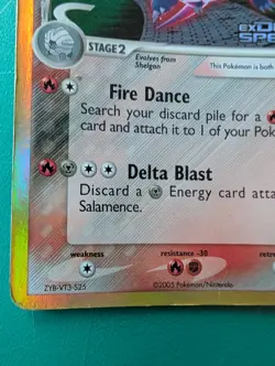 2005 Pokemon EX Delta Species Salamence #14/113 Holo Stamped HP - Image 5