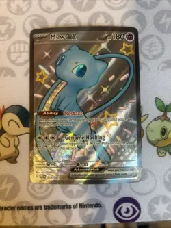 Mew Ex Shiny Full Art Pokemon Paldean Fates #216/091 Near Mint - Image 1