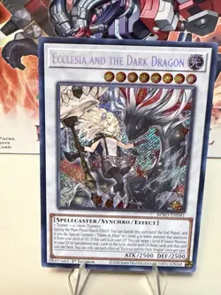 Yugioh! 1x Ecclesia and the Dark Dragon BPRO-EN041 Secret Rare 1st Ed NM - Image 4
