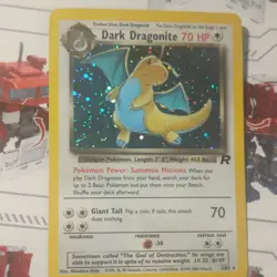Pokemon TCG Dark Dragonite 5/82 Team Rocket Holo Rare 70 HP Stage 2 Card - Image 1