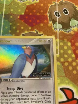 Swellow 32/113 Pokemon Card EX Delta Species Stamped Reverse Holo Foil - Image 4