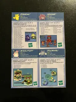 1999 Hasbro Toy Wishes Magazine RARE Pokemon Trading Card Set Of 4 NM - Uncut! - Image 2