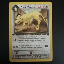 Dark Persian- 42/82 - 1st Edition Team Rocket - Pokemon Card - LP/MP - Image 1