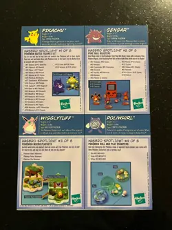 1999 Hasbro Toy Wishes Magazine RARE Pokemon Trading Card Set Of 4 NM - Uncut - Image 2