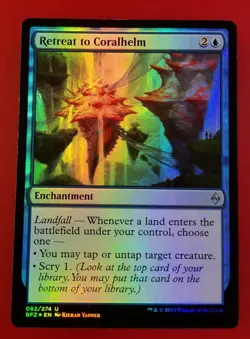 1x Retreat to Coralhelm | FOIL | Battle for Zendikar | MTG Magic Cards - Image 1