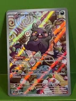 Morpeko 206/182 Paradox Rift Illustration Rare Pokemon TCG Card - Image 1
