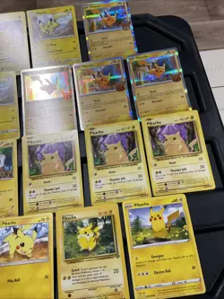 (30) Pikachu CARDS LOT VTG HOLO Raichu Stamped Red Cheeks Halloween 1999 - Image 4