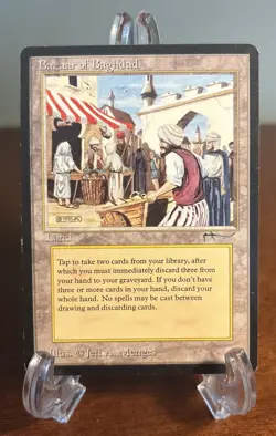 MTG Bazaar of Baghdad Arabian Nights Vintage Rare Magic The Gathering LP - Image 1