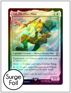 1x Cid, Freeflier Pilot, Surge Foil, Final Fantasy, Magic MTG NM - Image 1