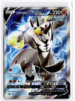 2021 TCG Pokemon 152 Urshifu V 152/163 Holo Full Art Battle Styles Rapid Strike - Image 1