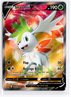 2022 TCG Pokemon #152 Shaymin V 152/172 Holo Full Art Brilliant Stars - Image 1