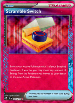 Scramble Switch 186/191 AceSpec Trainer - Pokemon Surging Sparks SV08 - NM/M - Image 1