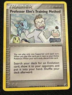 Pokemon TCG Professor Elm's Training Method 89/115 Unseen Forces Reverse Holo LP - Image 1