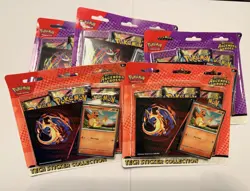 Pokemon Ascended Heroes Tech Sticker Collection Charmander/Ghastly - x5 15 Packs - Image 1