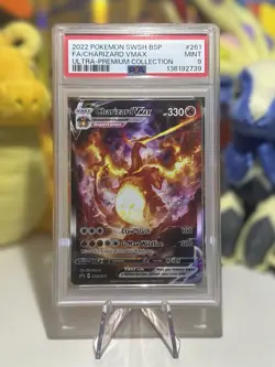 Pokemon TCG Charizard VMAX SWSH261 PSA 9 - Image 1