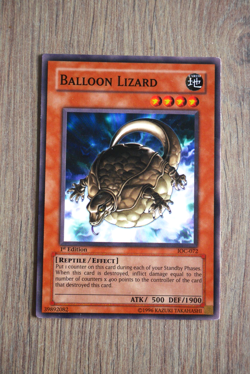 Carte YU-GI-OH -Konami - BALLOON LIZARD - V . anglaise - 1ere edition - Image 1