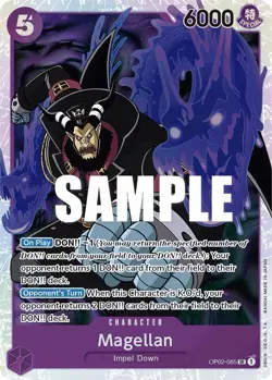 OP02-085 Magellan SR One Piece Card Game TCG - Image 1
