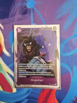 One Piece CCG TCG- Magellan SR (OP02-085) Foil English NM - Image 1
