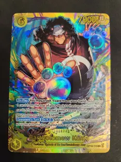 One Piece Bartholomew Kuma Legacy of the Master #OP12-119 Secret Rare-NM - Image 1