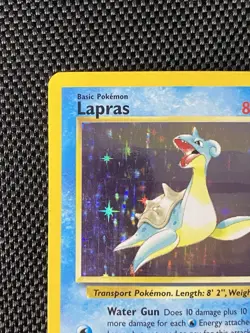 Lapras 10/62 Fossil Holo Rare Card 1999 Edition Pokemon TCG - Image 2
