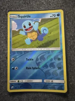 Squirtle #23/181 Reverse Holo Common NM Sun & Moon Team-Up Pokemon Card TCG NM - Image 1
