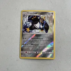Pokemon TCG 2018 Sun & Moon Forbidden Light Card -- Empoleon 81/131 Reverse Holo - Image 1