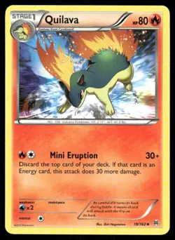 Pokemon Cards Quilava 19/162 BREAKthrough XY Uncommon NM - Image 1