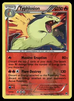 Pokemon Cards Typhlosion 20/162 Reverse Holo BREAKthrough XY NM - Image 1