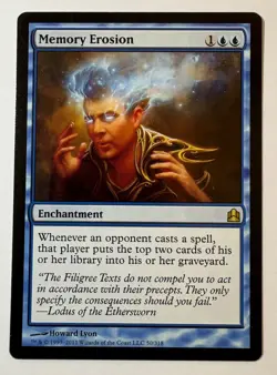 MTG Memory Erosion - Commander - NM - Image 1