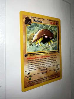 Pokemon TCG Kabuto Fossil 1st Edition Common Card 50/62 - Image 2