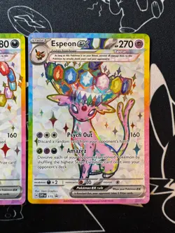 Umbreon 176 & Espeon 175 Pokemon Prismatic Evolutions Figure Collection Promo(2) - Image 3