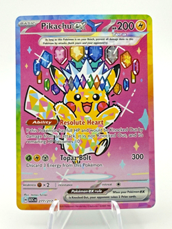 Pikachu EX SIR Pokemon 277/217 Ascended Heroes NM [READY TO SHIP] CLEAN - Image 1