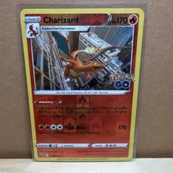 Pokemon TCG Charizard Holo Rare Reverse Holo 170HP 010/078 Pokemon GO - Image 1