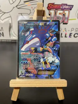 Team Aqua's Kyogre EX 6/34 Double Crisis Pokemon TCG Holo Full Art NM - Image 1