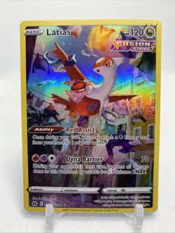Pokemon TCG - Latias - Crown Zenith GG20/GG70 Galarian Gallery Holo Full Art - Image 1