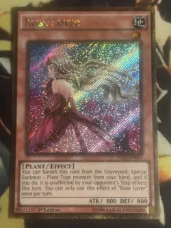 Yugioh: Rose Lover - PGL2-EN003 - Gold Secret Rare - 1st Edition - NM - Image 1