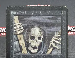 MTG Raise Dead- DAMAGED -Alpha Magic the Gathering Card # 122 - Image 3