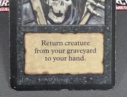 MTG Raise Dead- DAMAGED -Alpha Magic the Gathering Card # 122 - Image 4