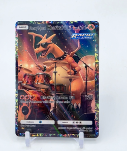 Fan-ART READ DESCRIPTION BELOW CHARIZARD ROCK STAR Card CHARIZARD Pokemon - Image 1