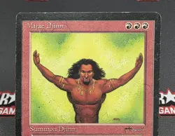 MTG Mijae Djinn- DAMAGED -Arabian Nights Magic the Gathering Card # 042 - Image 3
