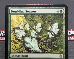 MTG Doubling Season- DAMAGED -Ravnica: City of Guilds Magic Card # 158 - Image 3